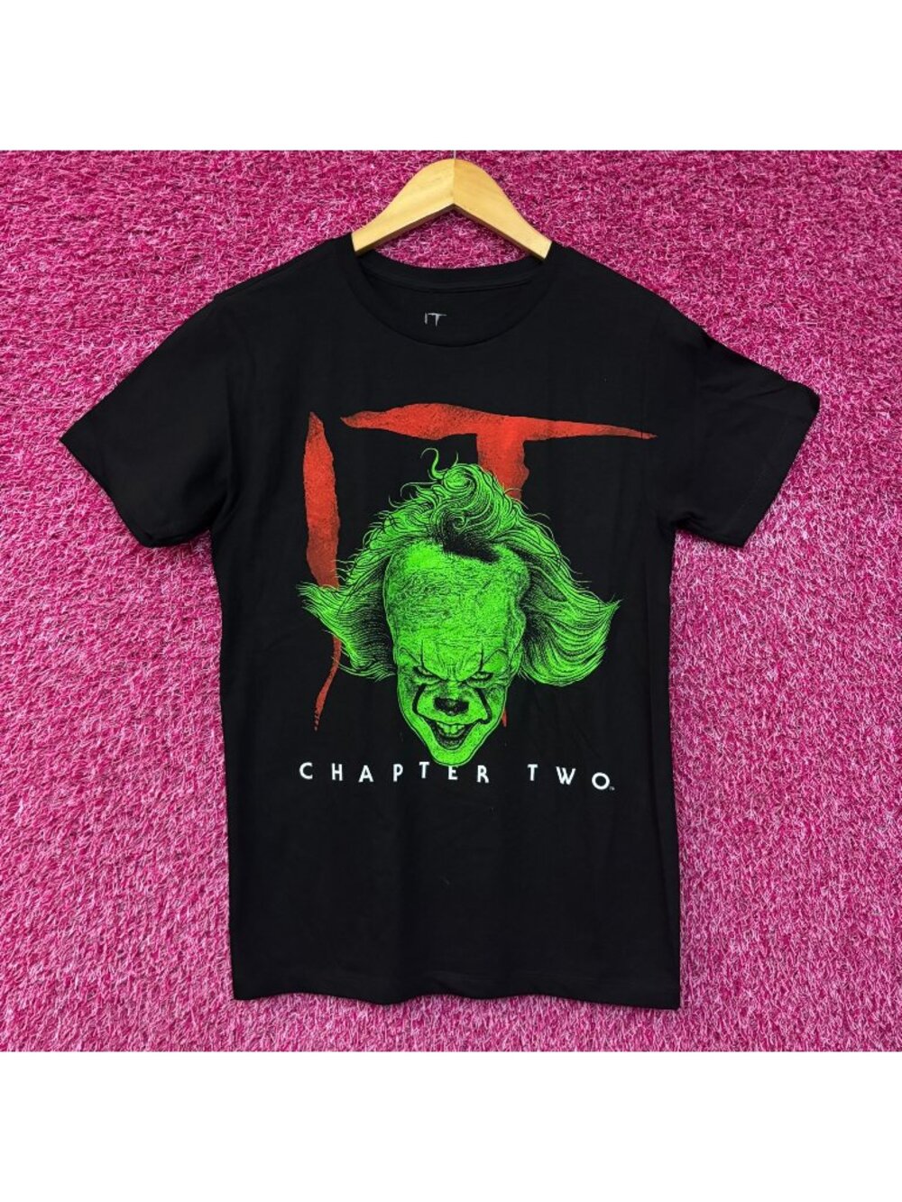 Stephen King's It It Chapter 2 Green Pennywise T-Shirt Small